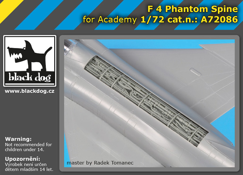 [사전 예약] A72086 1/72 F-4 Phantom spine for Academy