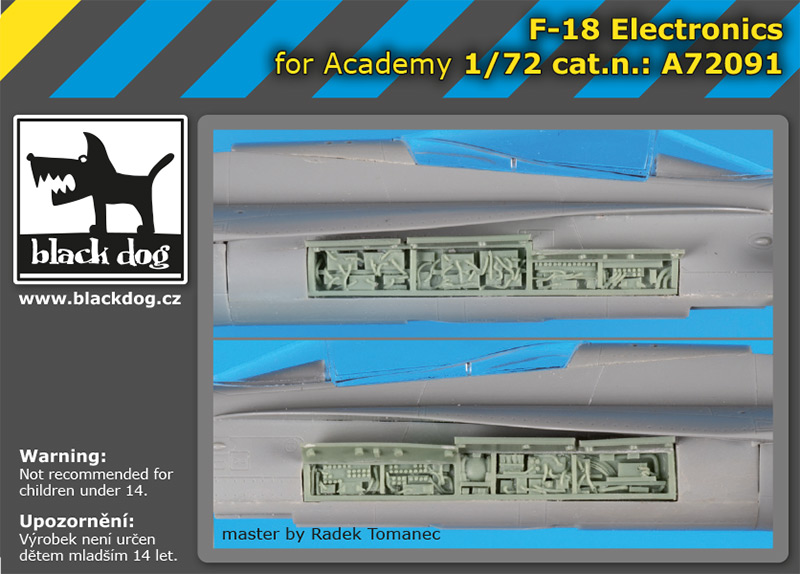 [사전 예약] A72091 1/72 F-18 electronic for Academy