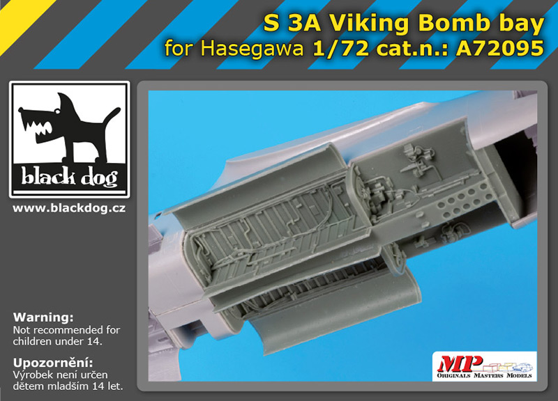 A72095 1/72 S 3 A Viking bomb bay for Hasegawa