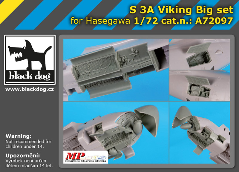 [사전 예약] A72097 1/72 S 3 A Viking big set for Hasegawa