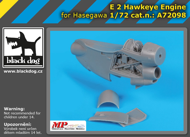 [사전 예약] A72098 1/72 E-2 Hawkeye engine for Hasegawa