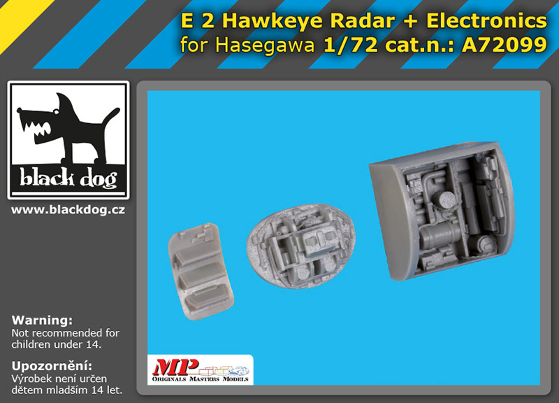 [사전 예약] A72099 1/72 E-2 Hawkeye radar+electronics for Hasegawa