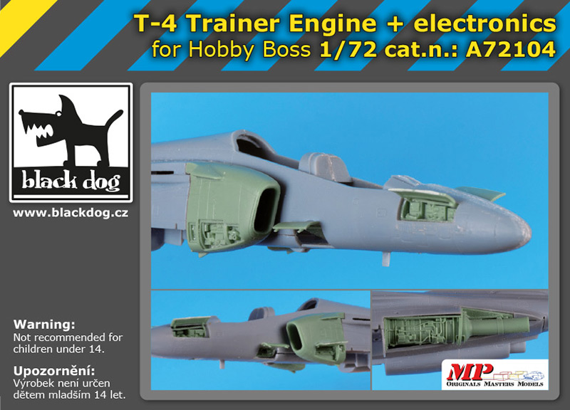 A72104 1/72 T-4 Trainer engine+electronic for Hobby Boss