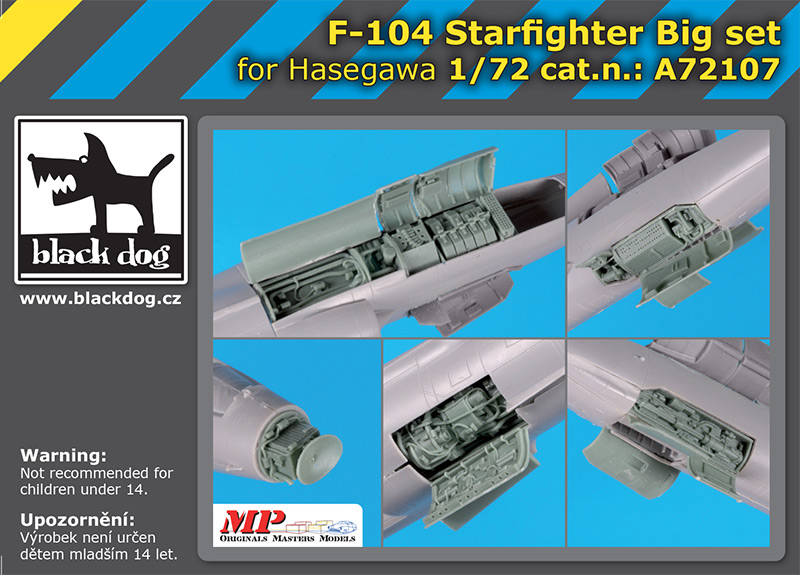 A72107 1/72 F-104 Starfighter big set for Hasegawa