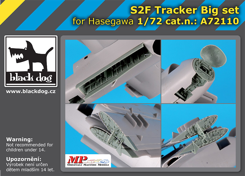 A72110 1/72 S2F Tracker Big set for Hasegawa