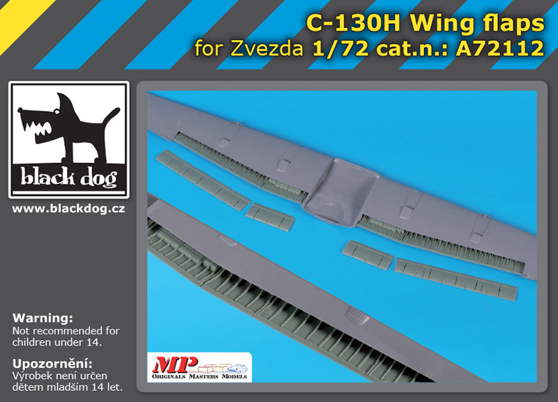 [사전 예약] A72112 1/72 C-130H Hercules wing flaps for Zvezda