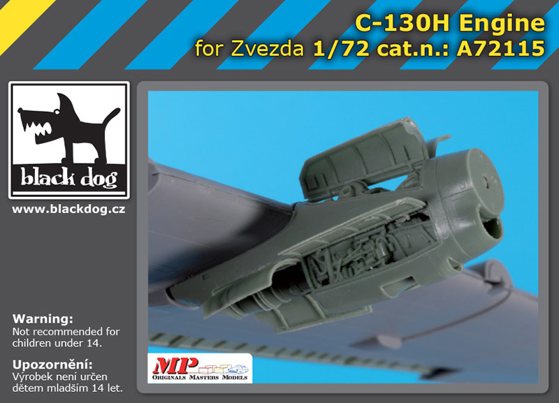 A72115 1/72 C-130H Hercules engine for Zvezda