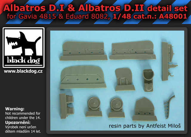 [사전 예약] A48001 1/48 Albatros D.I & D.II detail set for Gavia 4815 & Eduard 8082