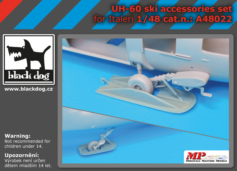 [사전 예약] A48022 1/48 UH-60 Ski accessories set for Italeri