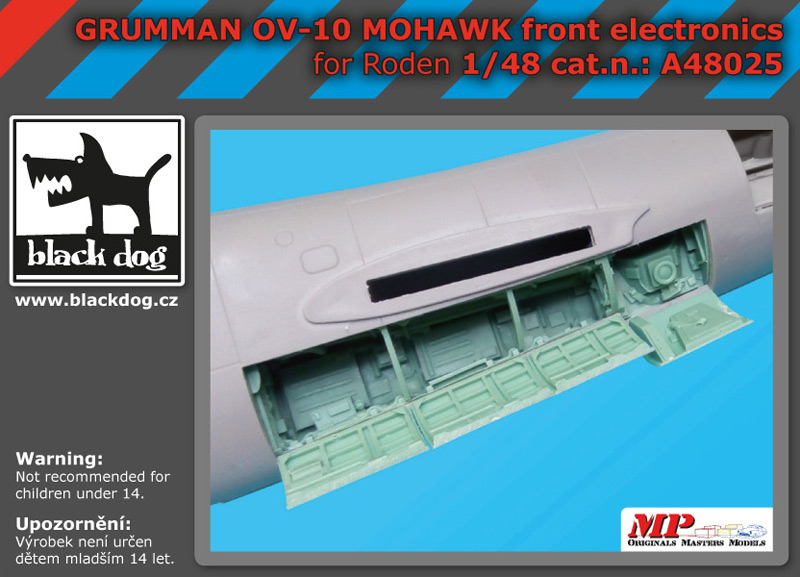 [사전 예약] A48025 1/48 Grumman OV-10 Mohawk front electronics for Roden