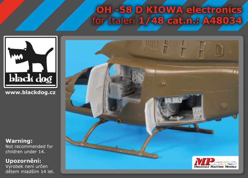 [사전 예약] A48034 1/48 OH-58 D Kiowa electronic for Italeri