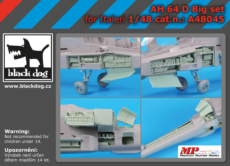 [사전 예약] A48045 1/48 AH -64 D big set for Italeri