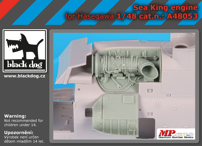 A48053 1/48 Sea King engine for Hasegawa