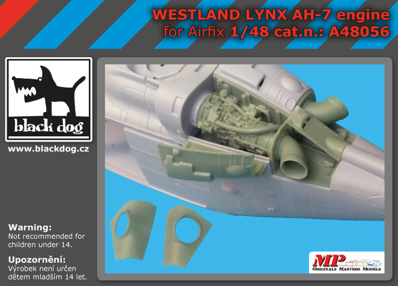 [사전 예약] A48056 1/48 Westland Lynx AH-7 engine for Airfix