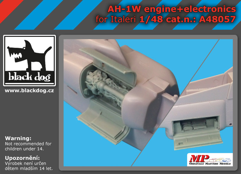 [사전 예약] A48057 1/48 AH-1 W engine+electronics for Italeri