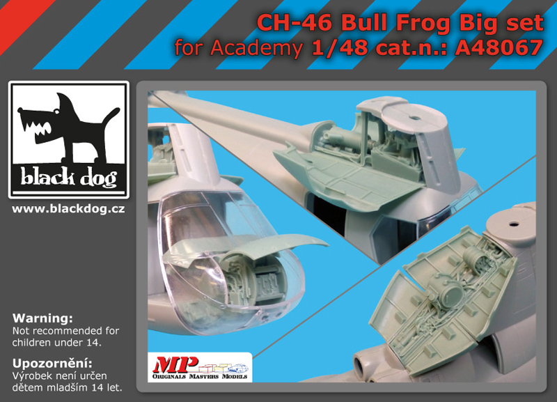 [사전 예약] A48067 1/48 CH-46 Bull Frog big set for Academy