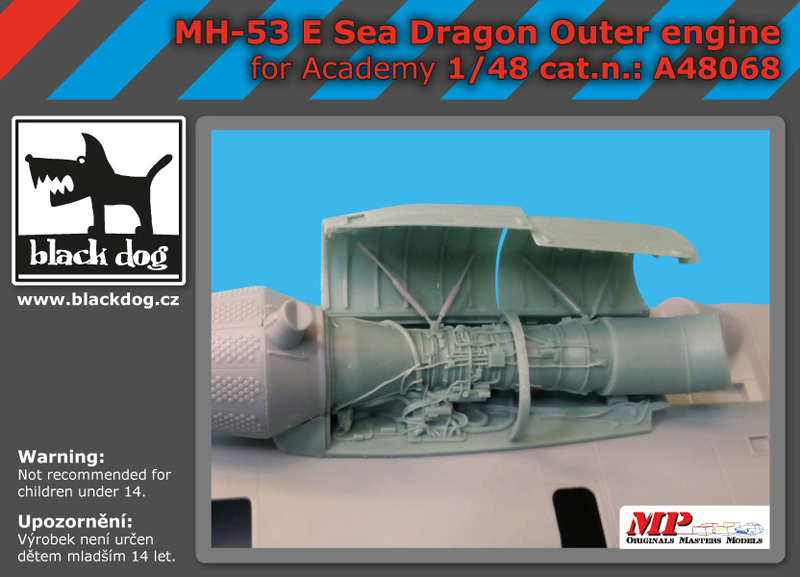 [사전 예약] A48068 1/48 MH-53 E Dragon outer engine for Academy