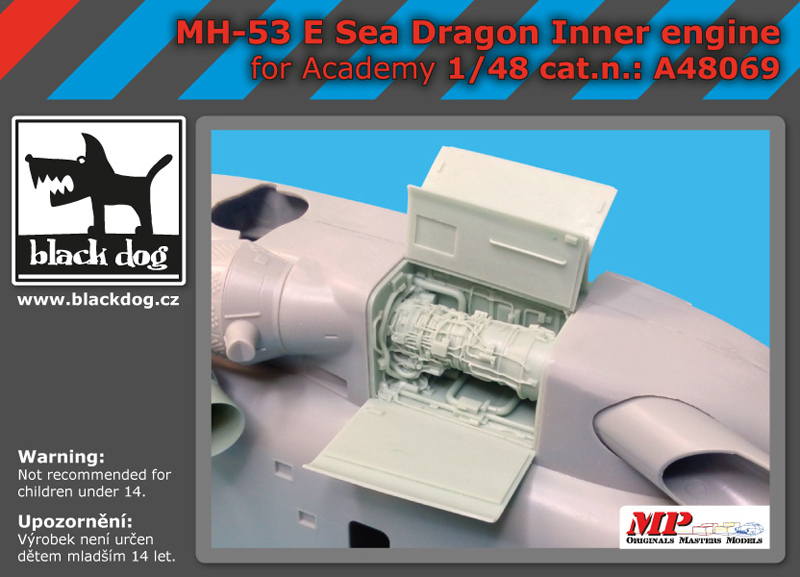 [사전 예약] A48069 1/48 MH-53 E Dragon inner engine for Academy