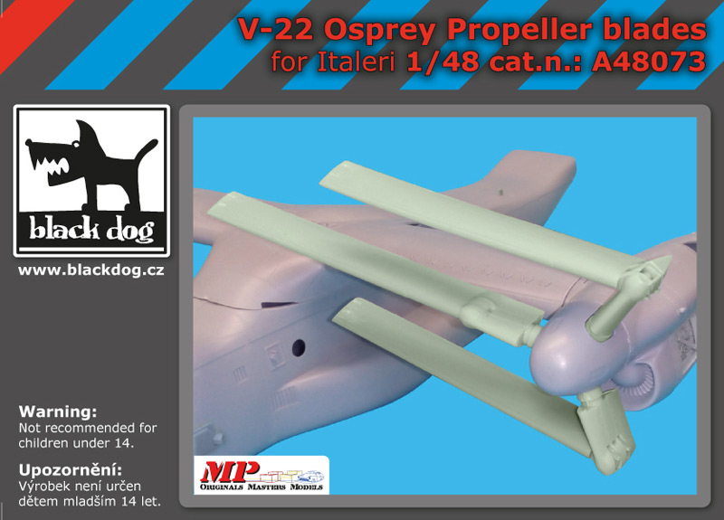 [사전 예약] A48073 1/48 V-22 Osprey propeller blades for Italeri