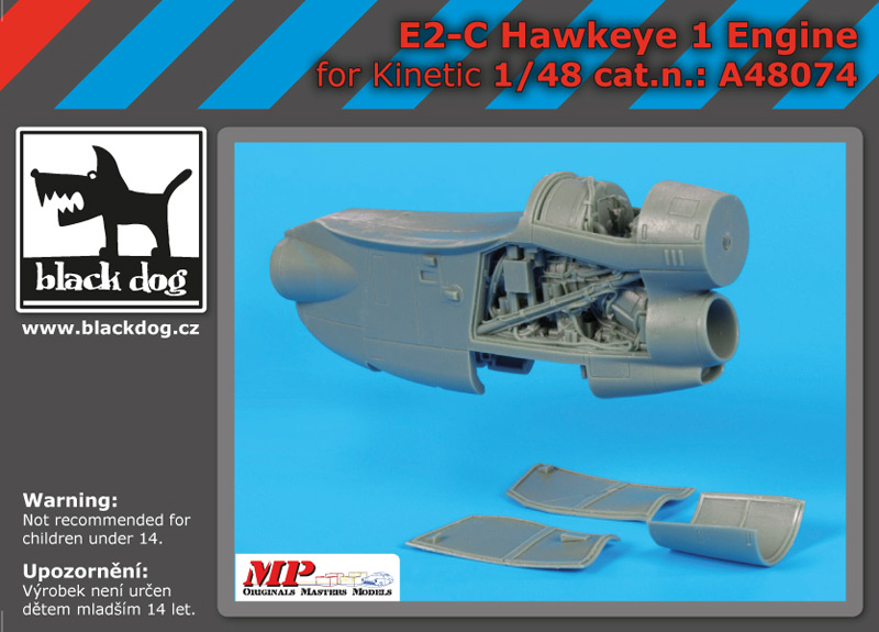 [사전 예약] A48074 1/48 E-2 C Hawkeye 1 engine for Kinetic