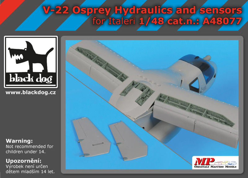 [사전 예약] A48077 1/48 V-22 Osprey Hydraulics and sensors for Italeri