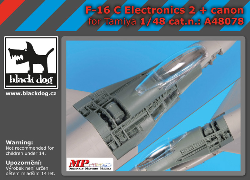 [사전 예약] A48078 1/48 F-16 C electronics 2 +canon for Tamiya
