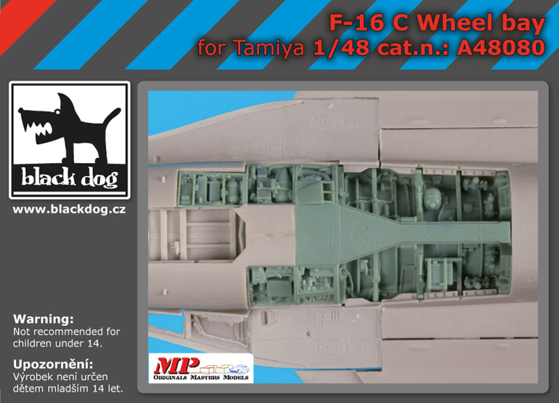 [사전 예약] A48080 1/48 F-16 C Wheel bay for Tamiya