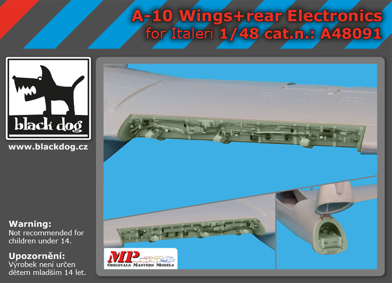 [사전 예약] A48091 1/48 A-10 wings + rear electronics for Italeri
