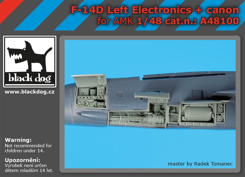 [사전 예약] A48100 1/48 F-14 D left electronics + canon for AMK