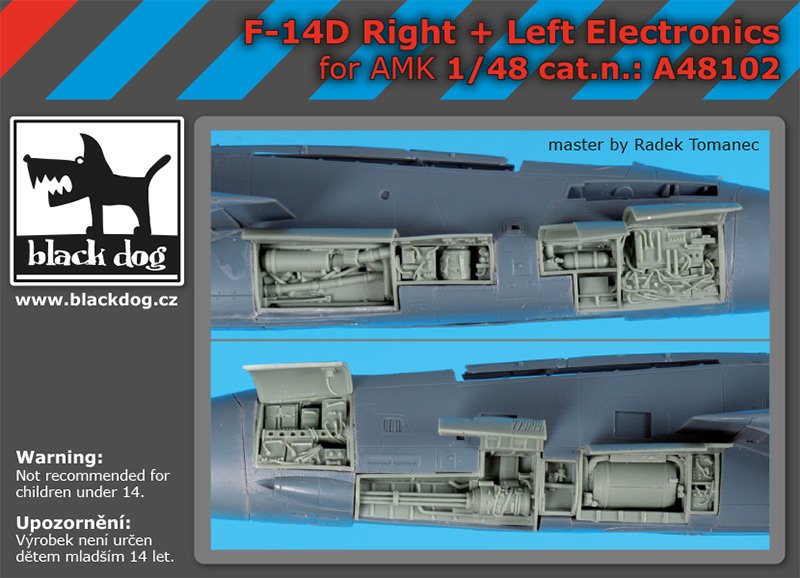 [사전 예약] A48102 1/48 F-14 D right +left electronics for AMK