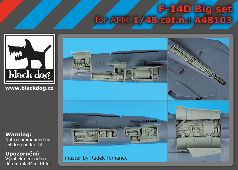 [사전 예약] A48103 1/48 F-14 D big set for AMK