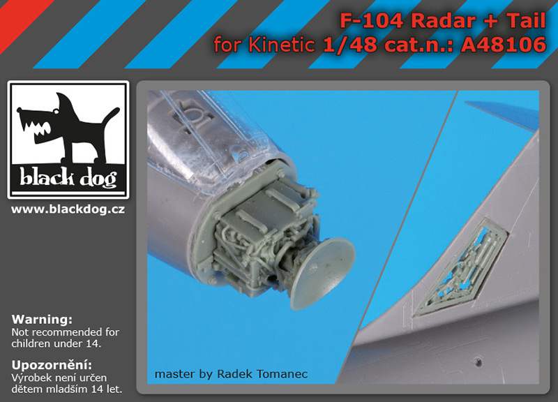 [사전 예약] A48106 1/48 F,104 radar+tail for Kinetic