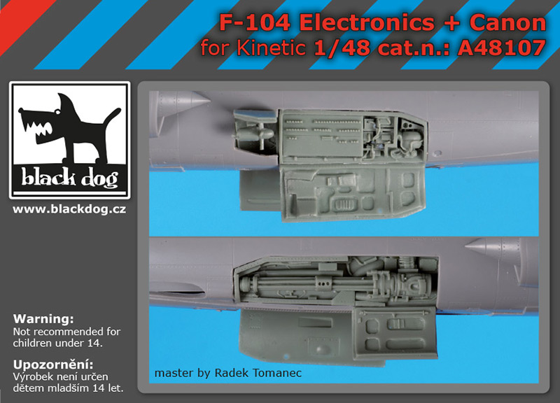 [사전 예약] A48107 1/48 F-104 electronic+canon for Kinetic