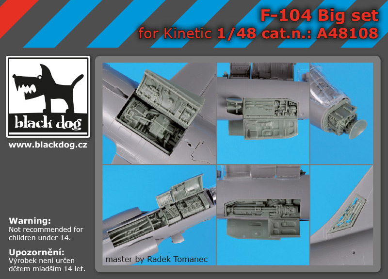 [사전 예약] A48108 1/48 F-104 big set for Kinetic