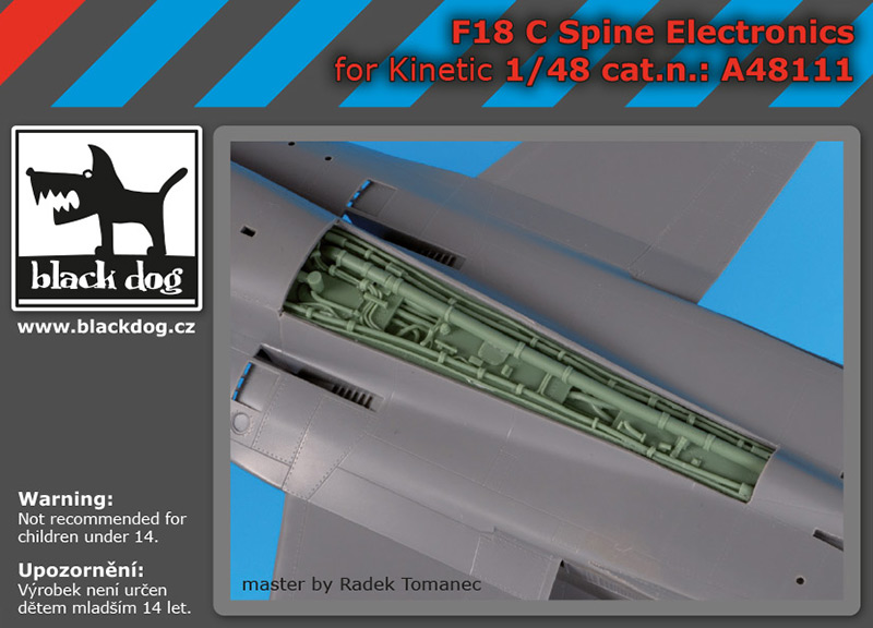 A48111 1/48 F-18 C spine electronic for Kinetic