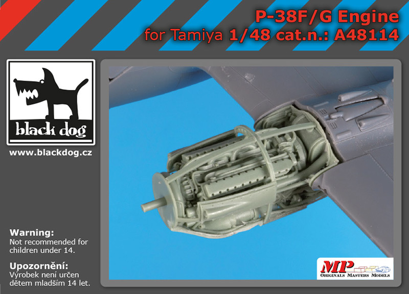 [사전 예약] A48114 1/48P 38 F-G engine for Tamiya