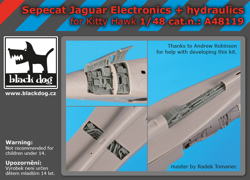 [사전 예약] A48119 1/48 Sepecat Jaguar electronics+hydraulics for Kitty Hawk