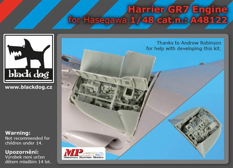 [사전 예약] A48122 1/48 Harrier GR 7 engine for Hasegawa