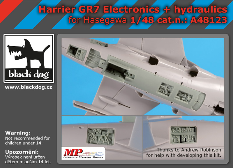 [사전 예약] A48123 1/48 Harrier GR 7 electronics+hydraulics for Hasegawa