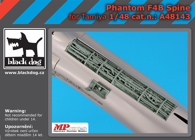 A48143 1/48 Phantom F4B spine for Tamiya