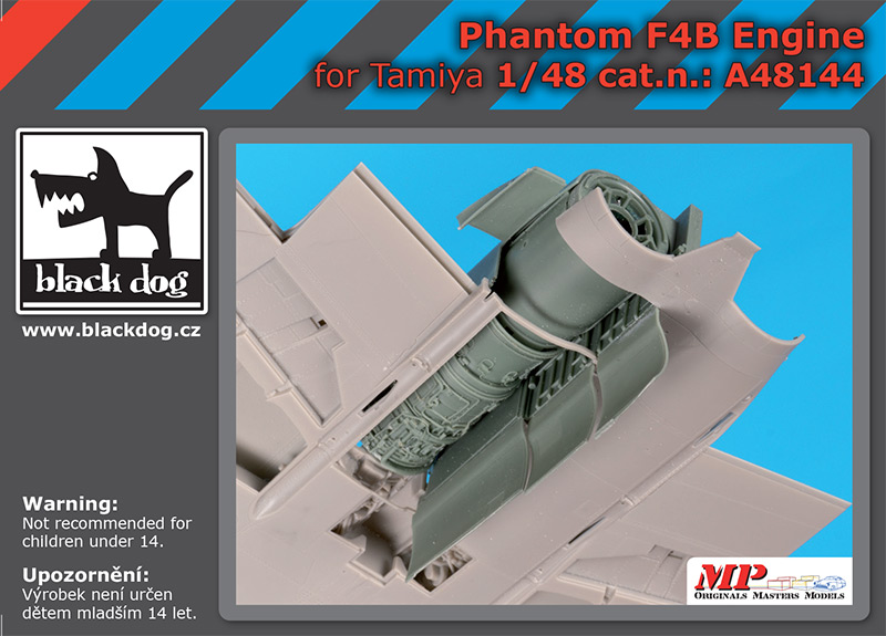 A48144 1/48 Phantom F4B engine for Tamiya