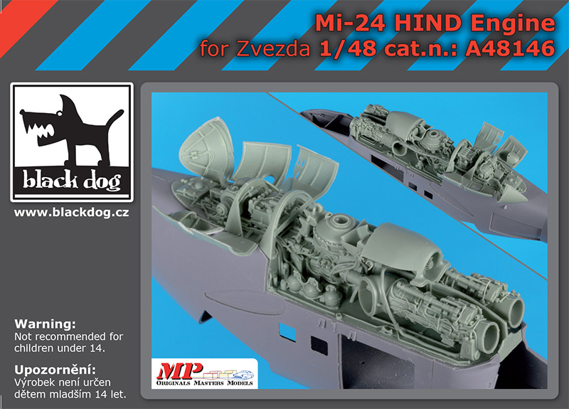 [사전 예약] A48146 1/48 Mi-24 Hind engine for Zvezda