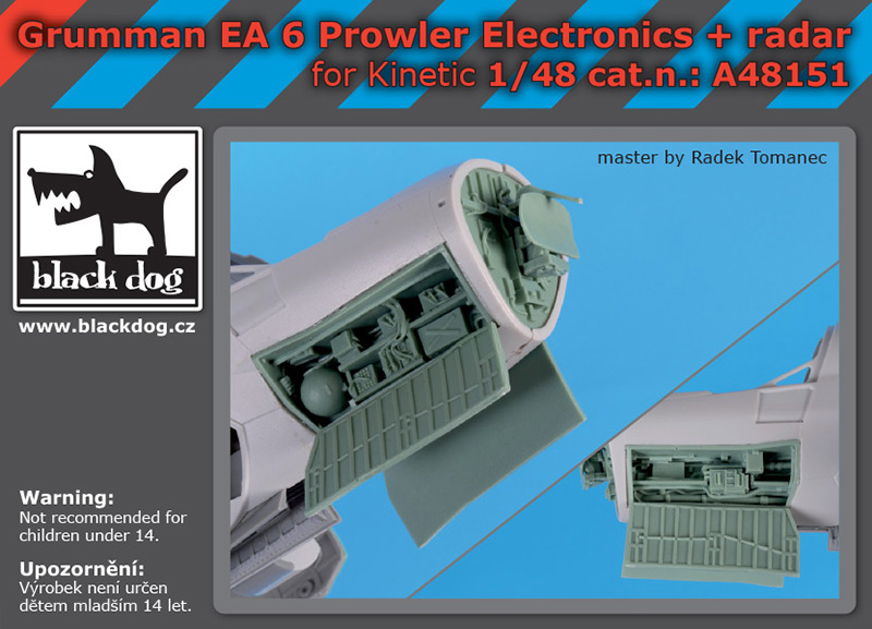 A48151 1/48 Grumman EA 6 Prowler electronics radar for Kinetic