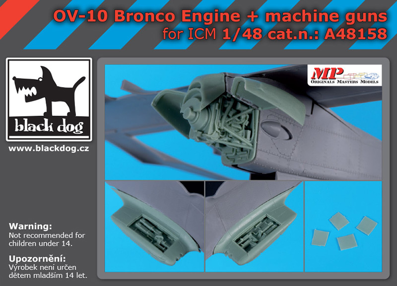 [사전 예약] A48158 1/48 OV -10 Bronco engine +machine guns for ICM