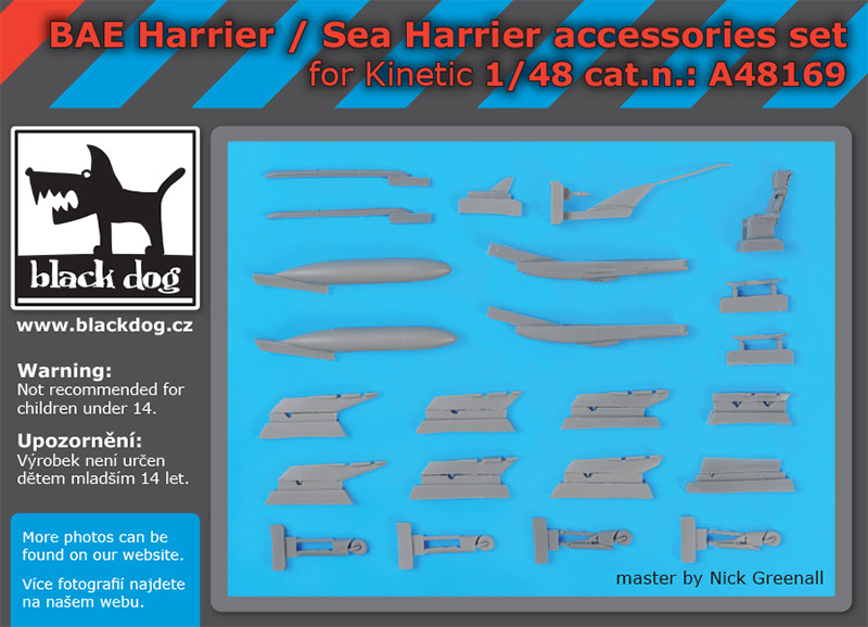 [사전 예약] A48169 1/48 BAE Harrier/Sea Harrier accessories set for Kinetic