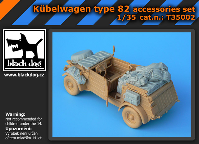 [사전 예약] T35002 1/35 Kübelwagen type 82 accessories set for Tamiya kit, 15 resin parts