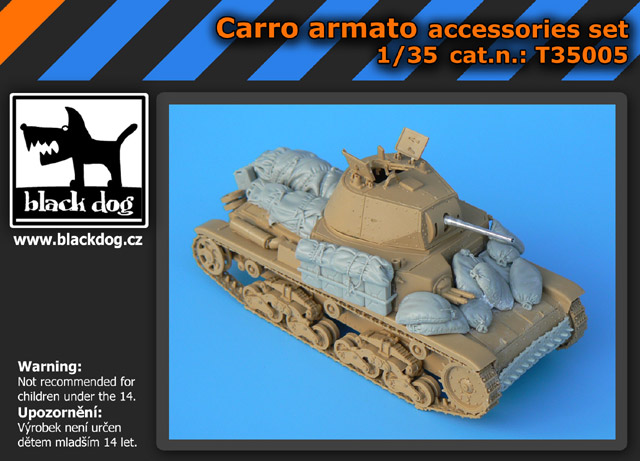 [사전 예약] T35005 1/35 Carro armato accessories set for Tamiya kit, 18 resin parts