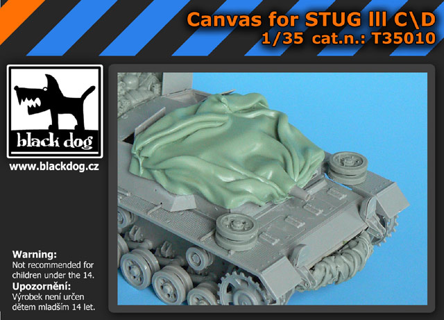 [사전 예약] T35010 1/35 Canvas for Stug III C/D for Dragon