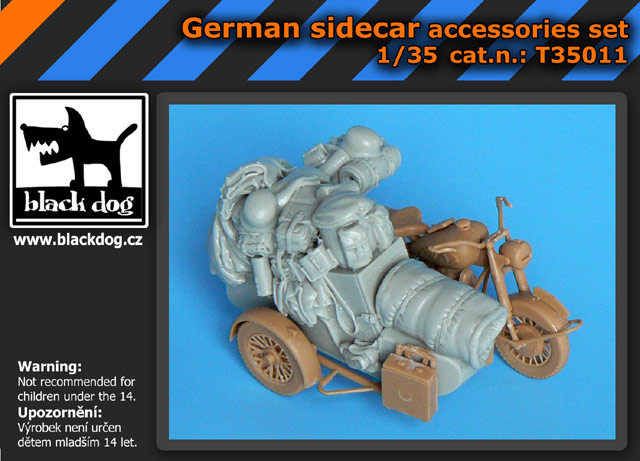 [사전 예약] T35011 1/35 German sidecar accessories set for Master box
