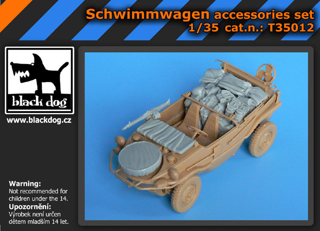 [사전 예약] T35012 1/35 Schwimmwagen accessories set for Tamiya